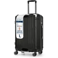 4FLY Hartschalen-Reisekoffer »Carbo« L - 69 L schwarz, 43x68x27 cm