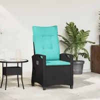 vidaXL Verstellbarer Gartenstuhl 56 x 60 x 112 cm Stahl - Gartenstühle DE1102
