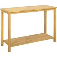 vidaXL Gartenkonsole Tisch Helles Akazienholz 110 x 40 x 75 cm - Gartentische DE1095
