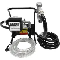 StarTech.com Elektrische Ölförderpumpe - Diesel-Ölabsaugpumpe 220 V - 200 W - Fördermenge 45 l/min - 3600 U/min - Manuelle Zapfpistole - 2 m Saugschlauch & 4 m Abgabeschlauch