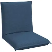 vidaXL Verstellbarer Fußsessel Blau Stoff