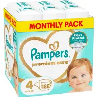 Pampers Premium Care Size 4 Diapers 188 Count
