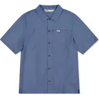 Mons Royale Mens AT Merino Short Sleeve Shirt horizon blue (151) XL