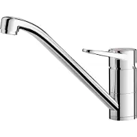Markenlos WEGA II | Küchenarmatur in Chrom | Hochdruck | Rückflussverhinderer | Keramikkartusche | Gesicherte Wasserqualität & wassersparend | [4,8x25,2x18,5 cm]