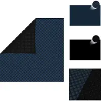 vidaXL Treibende Pool-Solarplane PE 300x200 cm Schwarz und Blau - Poolabdeckungen & -unterlagen