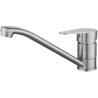OEM Küchenarmatur aus Edelstahl, warm und kalt, drehbarer Wasserhahn