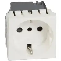 Legrand 077512 Mosaic Steckdose Italien 2-modulig Farbe: Ultraweiß
