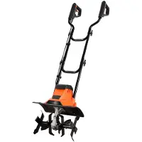 StarTech.com Elektrische Bodenhacke - Motorhacke, Gartenfräse & Kultivator - Arbeitsbreite 36 cm - Arbeitstiefe 22 cm - Leistung 1200 W - Stahlzinken - Klappbarer Holm - Für Garten & Rasen