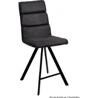 58 aufm Kessel Thekenstuhl (4er-Set) Delfina 47x109x60 Schwarz/Anthrazit