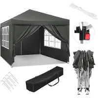 OEM Wasserfeste Vouwtent 3x3 m mit Seitenwänden - Ideal für Garten, Terrasse, Camping und Festivals