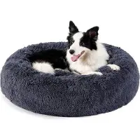 OEM Flauschiges Rundkissen für Hunde - Behagliches Hundebett XL/70 cm - Waschbares Kissen für Hunde und Katzen