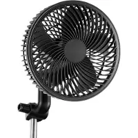StarTech.com Clip-Ventilator für Growzelt/Growbox - Oszillierender Umluftventilator - 10 W - USB-Anschluss - 9 Geschwindigkeitsstufen & Zirkulationsmodus - Schwarz
