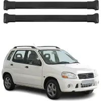 Omtec Dachträger Grundtäger für Suzuki Ignis I 2004-2006 FL 5Tür 75kg Alu Schwarz 2tlg