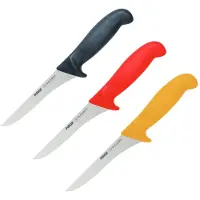 Pirge Butcher's Germany Profi Ausbeinmesser Set 12 cm - Metzgermesser - Fleischermesser - Stechmesser - Harter Edelstahl Schlachtermesser