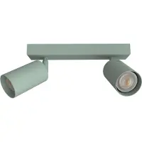 Lumicom Deckenleuchte Form M mit 2 verstellbaren Spots, GU10, minimalistisch, 10x21cm