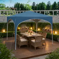 SUCCESS COURIER Klassischer Gartenpavillon – Outdoor Gazebo mit Dachschutz für Hinterhof, Veranda, Party & Garten (nur Pavillon, ohne Seitenwände)