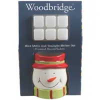 Woodbridge Duftlampe Snowman & Wachsmelts Frosted Snowflakes