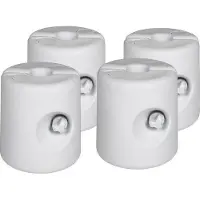 Famanu Wassergewicht Set von 4 - Füllbar mit Wasser - Ø24cm - Gewichte für Pavillon - Weiß