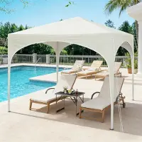 SUCCESS COURIER Gartenpavillon mit Dachbahn – Outdoor Gazebo für Hinterhof, Veranda, Party & Garten (nur Pavillon, ohne Seitenwände)