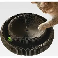 Markenlos Cat Scratch Pad, Cat Scratcher Board, interaktiver Akkordeon-Kratzer für Katzen – Wellpappe für Kätzchen im Innenbereich, um Langeweile für Schlafzimmer, Balkon zu reduzieren