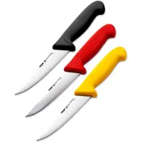 Pirge Butcher's Germany Profi Metzgermesser Set 14.5 cm - Schärfste Schlachtermesser - Fleischermesser - Stechmesser