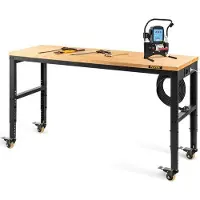 OEM verstelbare werkbank mit opklappbarer werktafel 122x61x104cm, 1600lbs Tragfähigkeit