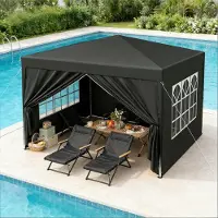 SUCCESS COURIER Geräumiger Gartenpavillon – Outdoor Dachschutz, ideal für Patio, Hochzeiten, Catering & Events (nur Pavillon, ohne Seitenwände)