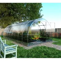 KLASIKA GREENHOUSES Gartenhaus KLASIKA TUBE PREMIUM 3 x 6 m Mit 6 mm Polycarbonatabdeckung 18 m2