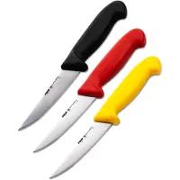Pirge Butcher's Germany Profi Metzgermesser Set 12.5 cm - Schärfste Schlachtermesser - Fleischermesser