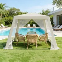 SUCCESS COURIER Geräumiger Gartenpavillon – Zelt & Gazebo für Outdoor, ideal für Garten, Partys & Events (nur Pavillon)