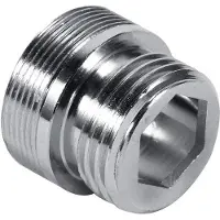 OEM Küchenarmaturadapter - Kupfer - Wasserfilter - Belüftung - 24 mm auf 15 mm - weiblich - Standardstecker - Schraubenschlitzadapter - Schlauchadapter