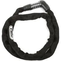 Markenlos Schlüsselkette Steel-O-Chain 5805C - Zahlenschloss - 5 mm dick - Sicherheitsstufe 4 - 110 cm - schwarz