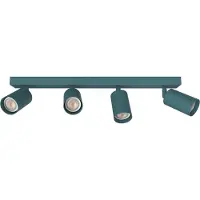Lumicom Deckenleuchte Form L, Lineare, 4-flammig, verstellbare Strahler, GU10, 10 cm Breite, 21 cm Höhe