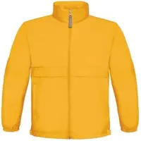 B&C Ungefütterter Kinder Windbreaker Sirocco JK950 gold 3/4 (98/104)