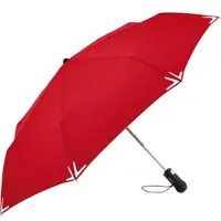 FARE AOC Mini Taschenschirm Safebrella LED Regenschirm 5471 red one size