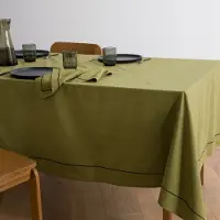La redoute interieurs Tischdecke Métis Bourdon, Halbleinen