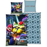 Herding Mario Kart Kinderbettwäsche 80x80cm, 135x200cm - mehrfarbig - 80x80/135x200cm