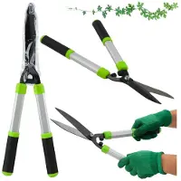 Wisam Heckenschere Gartenschere 59 cm mit Koffer Set