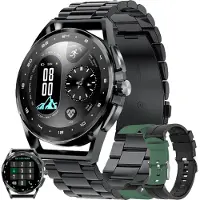 SGDDFIT Smartwatch Herren mit Telefonfunktion, 2022 1,32" HD Voll Touchscreen Armbanduhr mit Bluetooth Anruf, IP67 Fitness Tracker SpO2 fur Android iOS