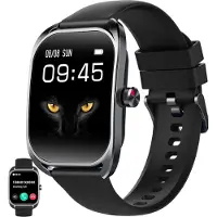 SGDDFIT Smartwatch mit Telefonfunktion, 2,01" HD Gebogener Bildschirm Sportuhr