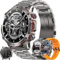 ZPIMY Herren-Smartwatch mit Telefonfunktion, 1,43-Zoll-Touchscreen 5ATM mit über 110 Sportmodi, Schlafmonitor,Schrittzähler,Nachricht,ErinnerungAndroid IOS