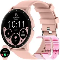 ZPIMY Women's Smartwatch with Phone Calls, 5ATM Waterproof, 123 Sports Modes, Fitness Tracker with Heart Rate, SpO2, 1.39" Touchscreen