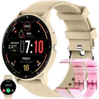 ZPIMY Women's Smartwatch with Phone Calls, 5ATM Waterproof, 123 Sports Modes, Fitness Tracker with Heart Rate, SpO2, 1.39" Touchscreen