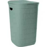 Kerbl Stefanplast, Wäschekorb Domus, 50L, Grün aus recyceltem