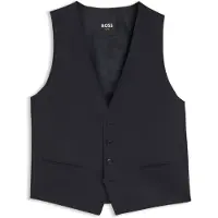 BOSS Slim-Fit Weste aus Schurwoll-Serge Grösse 50