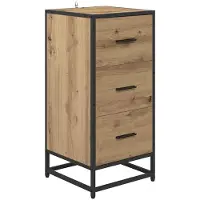 vidaXL Sideboard Artisan-Eiche 35,5 x 35 x 76 cm