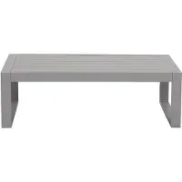 Vente-unique Garten-Beistelltisch - Aluminium - Taupe - MOLOKAI von MYLIA