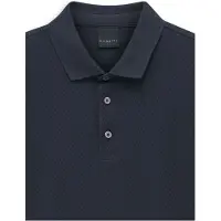 Bugatti Poloshirt , Herren, Gr. L, blau (390, marine), 100% Baumwolle, unifarben, normal, ohne Ausschnitt, Shirts Poloshirt, mit einer Baumwoll-Struktur