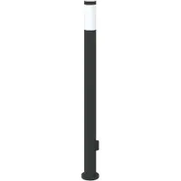 vidaXL Pollerleuchte mit Auslass 110 cm Edelstahl IP44