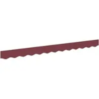vidaXL Markisenschürzen-Ersatz Burgunderstreifen 230 x 20 cm Polyester